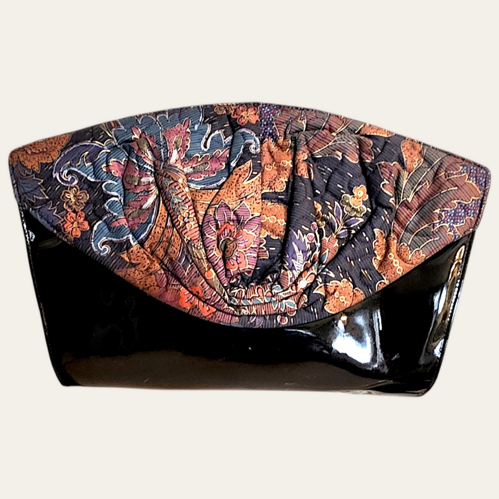💜Vintage 80s Tapestry Clutch